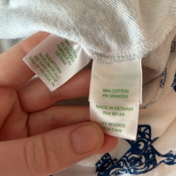 Lilly Pulitzer Captain Popover White Pack Your Trunk Elephant Print - Picture 7 of 7